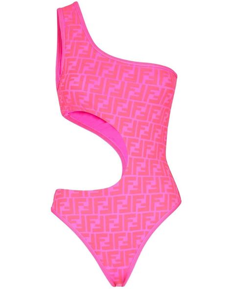 pink fendi bathing suit|fendi high waisted swimsuit.